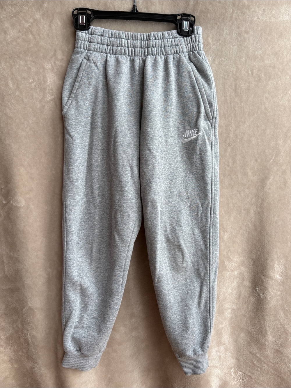 Nike Light Gray Boys YouthFleece Joggers